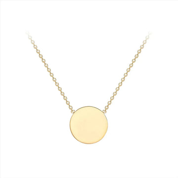 Mini Disc Gold Necklace