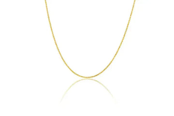 9 Carat Yellow Gold Magic Wheat Chain 21cm