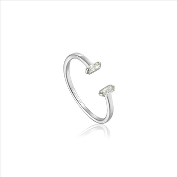 Ania Haie Silver Glow Adjustable Ring