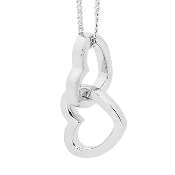 Double Linked Heart Pendant