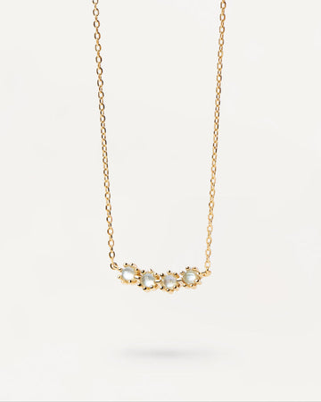 PDPaola Blue Tide Gold Necklace