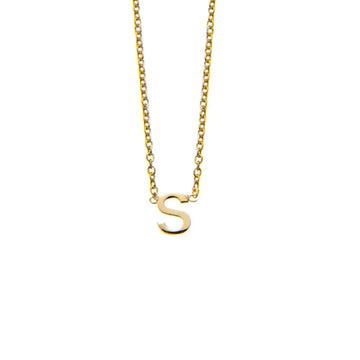Sterling Silver Necklace With Initial Pendant