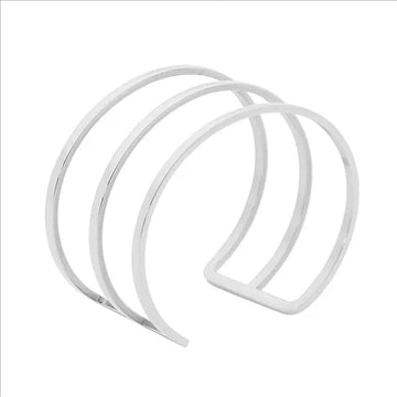Ellani Stainless Steel Triple Band Cuff