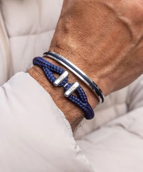 Pig & Hen Icy Ike Navy Silver Large