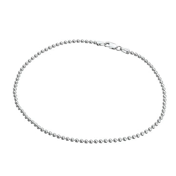 Sterling Silver Ball Chain Anklet