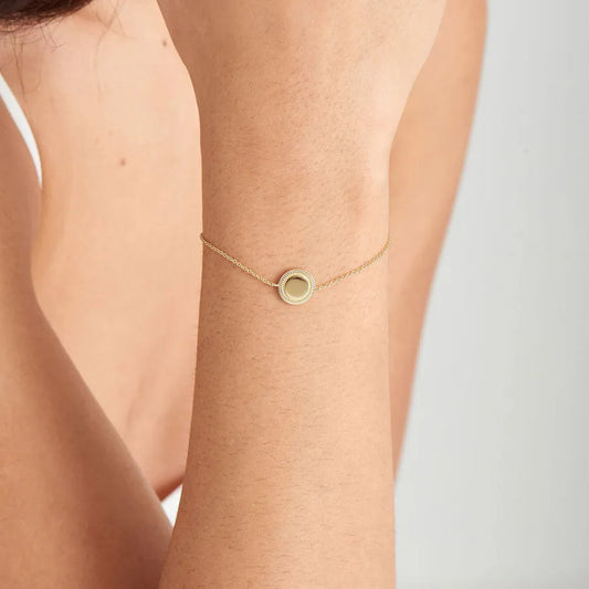 Ania Haie Ropes and Dreams Silver Disc Bracelet