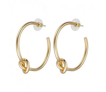 Knot Hoop Earrings