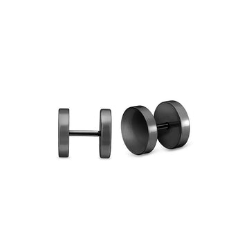 Blaze Stainless Steel Mens Circle Stud