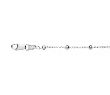 Sterling Silver Anklet with Beads