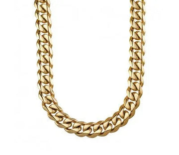 Blaze Gold Stainless Steel Men's Cuban Chain