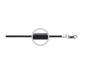 2mm Black Leather Necklet