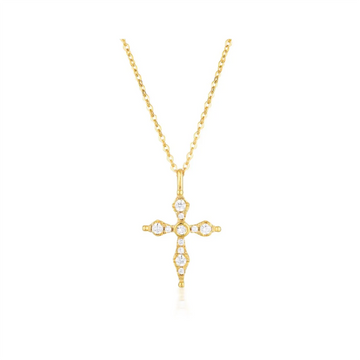 Georgini Bless Mini Cross Gold