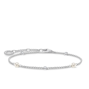 Thomas Sabo Charming Pearls and White Stones Bracelet 16-19cm