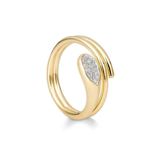 Diamond Dress Ring Set in Yellow Gold