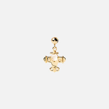 PDPaola Mother of Pearl Plane Charm