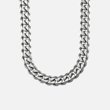 Blaze Silver Stainless Steel Men's Cuban Chain