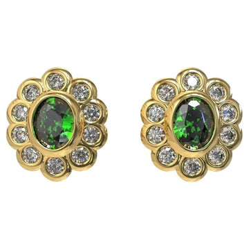 Cluster Diamante Earrings