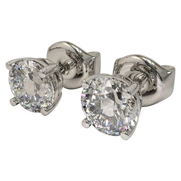 Moissanite Solitaire Earrings