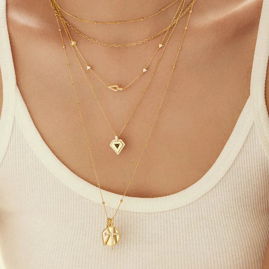 Ania Haie Silver Geometric Satellite Necklace