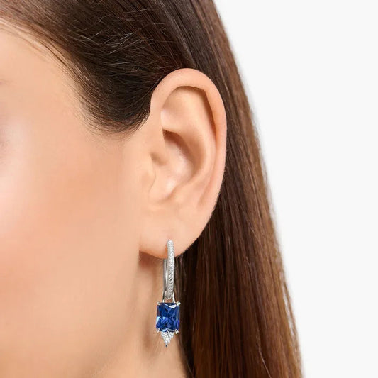 Thomas Sabo Heritage Blue Dangle Hoops
