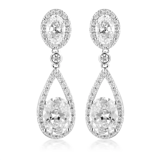 GEORGINI AURORA RADIENCE EARRINGS SILVER