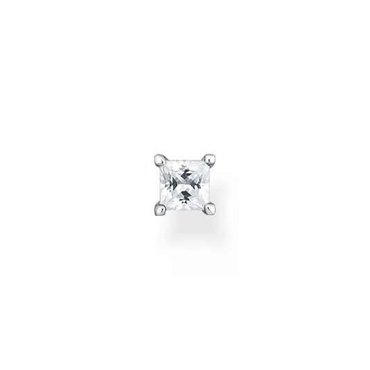 Thomas Sabo Princess Cut Cubic Zirconia Single Stud