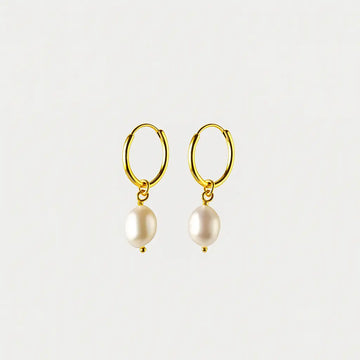 Freshwater Pearl Stud Drop Earrings