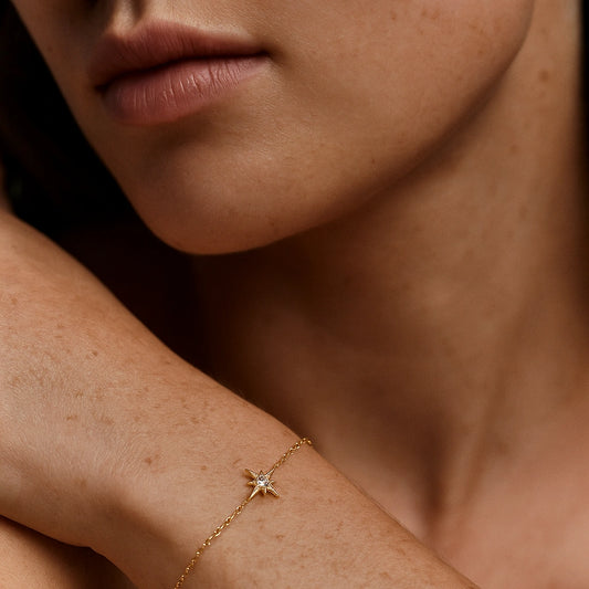 Radiant Starburst Zirconia Gold-Plated Bracelet