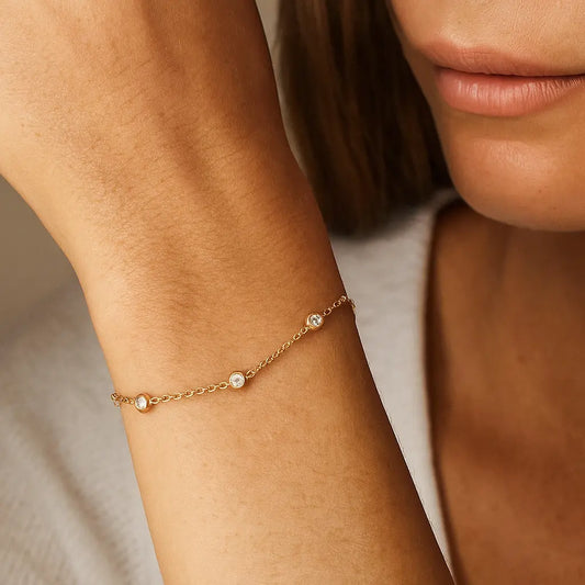Crystal Ball Station Bracelet