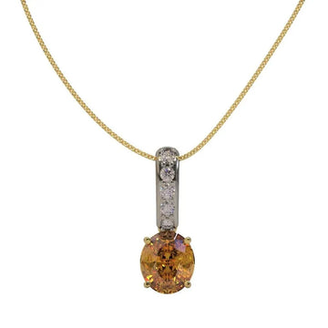 Zircon & Pink Diamante Pendant