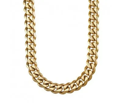 Blaze Gold Stainless Steel Men's Cuban Chain