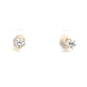 9ct YG 6 Claw Studs - 2=.20ct RBC GHSI