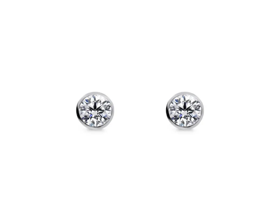 Ellani Bezel Set Cubic Zirconia Studs
