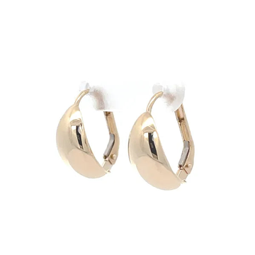Grad Clip Post Earring in Yellow Gold