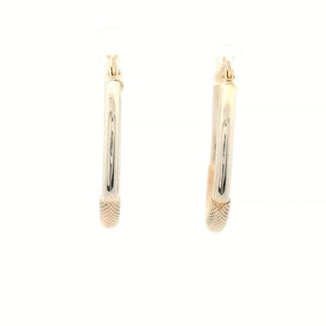 Tear Drop Hoop Earrings in Yellow Gold