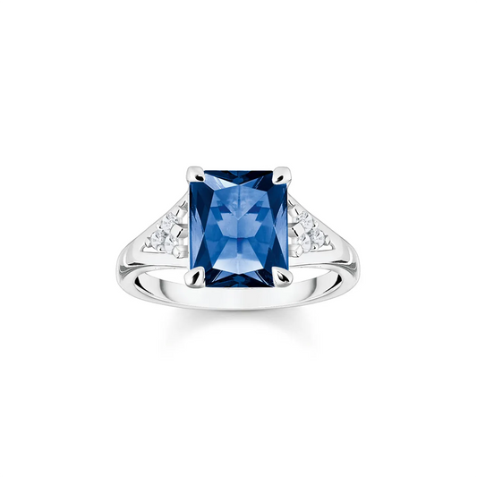 Thomas Sabo Heritage Blue Cubic Zirconia Cocktail Ring