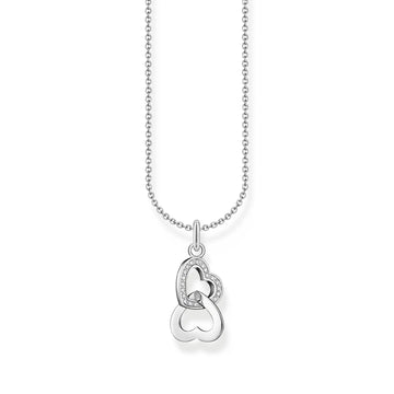 Thomas Sabo Necklace with Intertwined Hearts Pendant And Zirconia