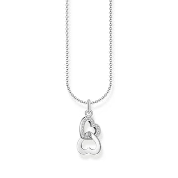 Thomas Sabo Necklace with Intertwined Hearts Pendant And Zirconia