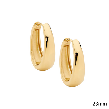 Ellani Stainless Steel 23mm Hoop Earrings