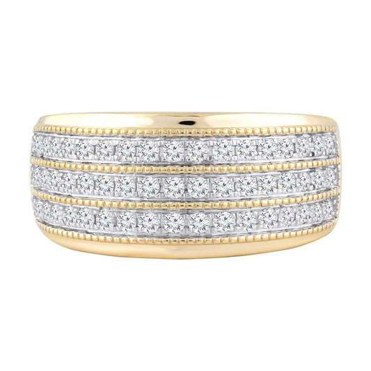 9ct Yellow Gold 0.5ct Diamond Ring
