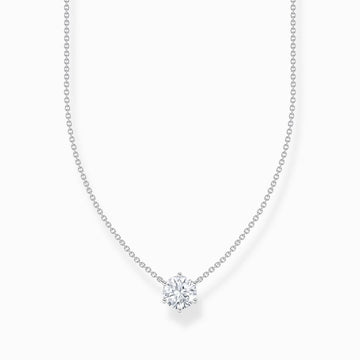 Thomas Sabo Necklace with White Zirconia Pendant