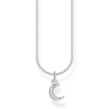 Thomas Sabo Silver Moon Necklace 38-45cm