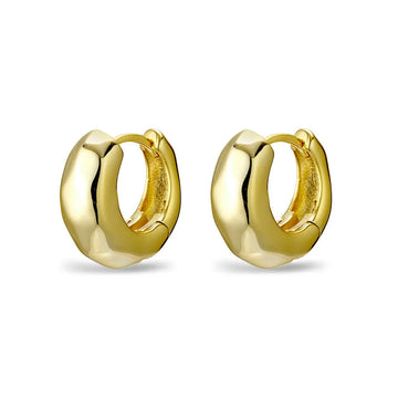 Sterling Silver Smooth Squared Hoops