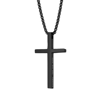 Popcorn Chain Cross Pendant Necklace