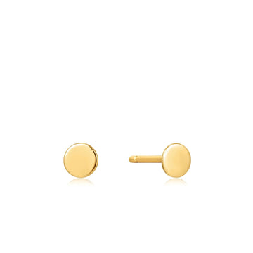 Ania Haie 14kt Gold Disc Stud Earrings