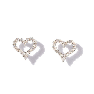 Open Heart Diamond Earrings