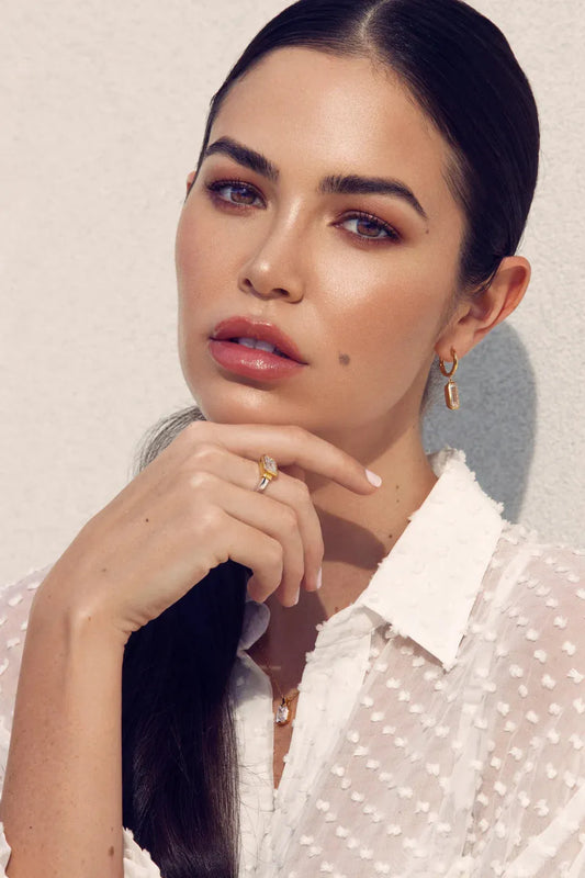 Georgini Emilio Rose Gold Drop Earrings