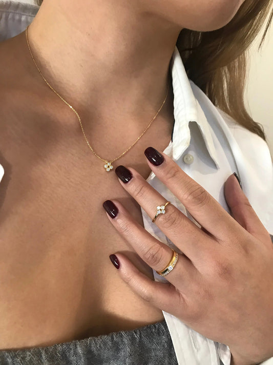 STELLAR LIGHTS GOLD ORION RING