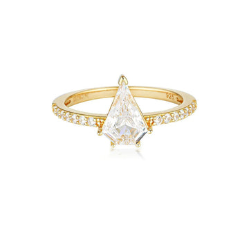 ROCK STAR SHIELD GOLD RING