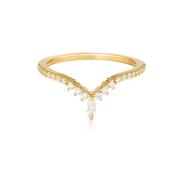 ROCK STAR TIARA GOLD RING